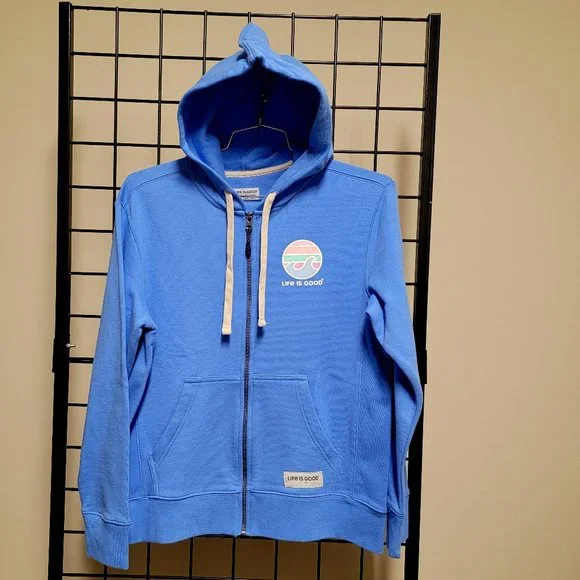 Life is Good W's Colorful Wave Simply True Fleece Zip Hoodie - Picture 4 of 9